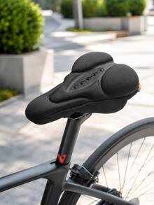 Funda para sillín de bicicleta, cojín de asiento de bicicleta cómodo y transpirable, almohadilla de asiento de ciclismo acolchada de esponja suave antideslizante para viajes, bicicleta de montaña y de carretera, accesorios y equipos para bicicleta para mujeres y hombres - A - Ver 11