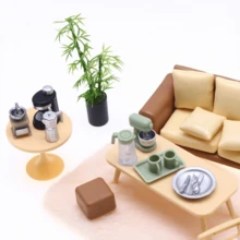 Miniature Realistic Green Plant Potted Model, Dollhouse Miniature Scene Plant Decor, Fern Decoration, Micro Landscape DIY Accessory, Pretend Play Scene Arrangement Prop - Multicolor - View 6