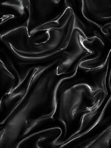 Black Glossy Silky Satin Fabric, High Gloss Polyester Satin Material, Soft Draping Suitable For Wedding Gowns, Evening Dresses, Cheongsam, Lining, Cushions, Curtains, Sewing And Crafts - 1 - View 12