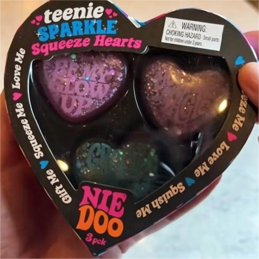 1个 - 2026 最新款 - 精致礼物 情侣减压 Nee-Doh Teenie Sparkle 爱心迷你捏捏乐 - 完美礼物 - 生日礼物 - 理想礼物 - 惊喜礼物 - 节日礼物 - 情侣礼物 - 万圣节礼物 - 圣诞节礼物 - 游戏玩家的精致礼物 - 礼物 - 捏捏乐 - 必备减压玩具