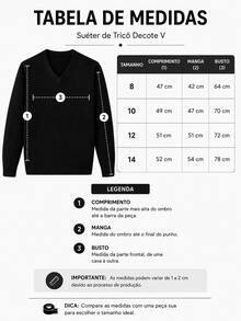 Boys' Junior Sweater, V-Neck Knit Sweater – Basic And Comfortable, Autumn/Winter 2026. - 藏蓝色 - 查看 2