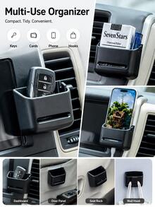 Car Key Storage, Car Card Storage, Car Dashboard Central Console Remote Control Box, Car Key Storage Box, Car Supplies Key Case Storage Box, Car Small Item Storage - A - View 6