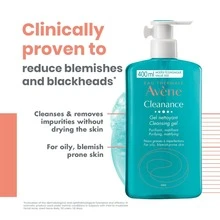 Avene Avène Rostro RadianteEau Thermale Vène Cleanance - Gel Limpiador Sin Jabón, Ideal Para Pieles Propensas Al Acné Y Grasas, Cara Y Cuerpo, Sin Alcohol, 400ml, Regalo Exclusivo Para San Valentín 2025, Tops En Productos De Higiene Facial, Apta Para Todo Tipo De Piel - Blanco - Ver 11