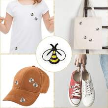 6/9/12/18/30Pcs Bee Pattern Iron-On Patches, Sewing Embroidery DIY Patches For Clothes, Shoes, Bags, Hats, Jeans Accessories, Suitable For Sewing DIY Handicrafts - Bee - View 8