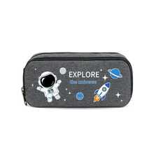 Carton Astronaut Large Capacity Easy Japanese Pencil Case New Stationery Box Pencil Case Cosmetic Storage Bag. Multifunctional Stationery Bag, Stationery Pencils And Pens Marker Storage Bag, Marker Box, Pen Box, Beauty Cosmetic Bag,Back To School Pen Bag - Multicolor - View 10