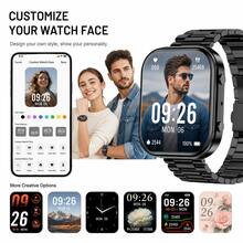 Jam Tangan Pintar SENBONO dengan Fungsi Panggilan, Panggilan Bluetooth & Kontrol Musik, Mode Multi-Olahraga, Monitor Detak Jantung & Oksigen Darah, Pelacak Tidur, Kalkulator, Pelacak Kebugaran, Kompatibel dengan Smartphone Android & iOS - Hitam - View 5
