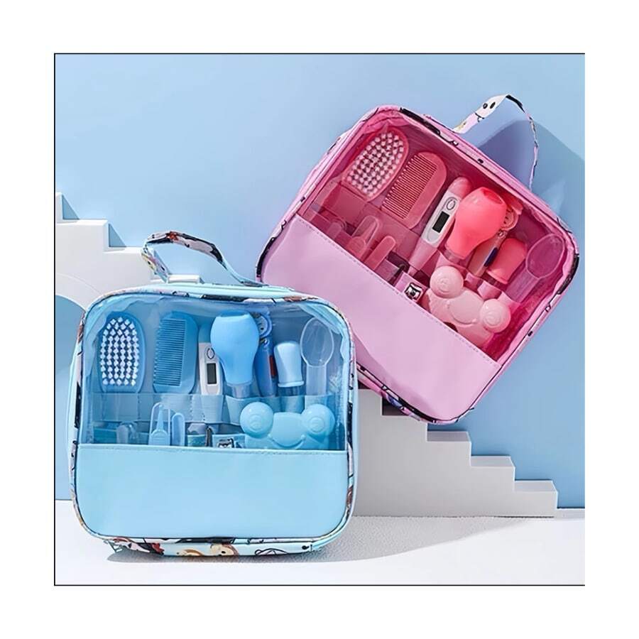 Baby Hygiene Kit For Newborns, 13 Pieces - Baby Pink - View 1