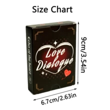 Love Dialogue - Paarkartenspiel mit 50 lustigen & romantischen Fragen, stärken Sie Ihre Bindung mit ansprechenden Gesprächsstartern, ideal für Date Nights, Staycations & Jahrestag-Feiern, das perfekte Geschenk für Paare, die Spiele lieben - Verschiedenfarbig - Übersicht 3