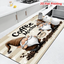 1/10Pcs, Coffee Dwarf Printed Absorbent Dish Drying Mat For Kitchen Counter,Coffee Bar Mat,Non-Slip Rubber Backed,Hide Stains & Quick Dry,For Espresso Machine,Coffee Station,Cups & Sink - Camel - View 15
