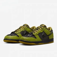 Nike Dunk Low Halloween 經典復古柔軟舒適百搭薄底防滑耐磨低筒板鞋男女同款 - 綠黑色 - 查看 11