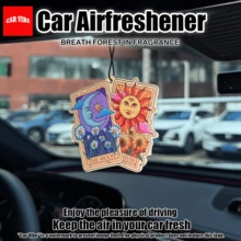 TAROT Protection Symbol,Blessings Design,Car Air Freshener Car Fragrance Car Rearview Mirror Hanging Decor, Car Interior Decoration Pendant, Wardrobe Aromatherapy, Creative Design, A Gift For Friends - Tarot - View 2