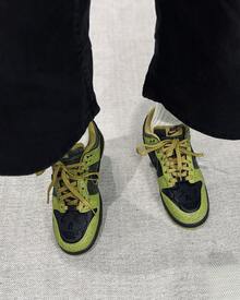Nike Dunk Low Halloween 經典復古柔軟舒適百搭薄底防滑耐磨低筒板鞋男女同款 - 綠黑色 - 查看 8