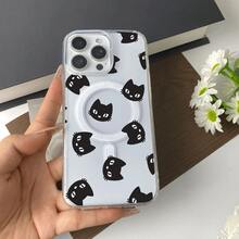高透明アクリル製ソフトフォンケース、傷に強く、黄ばみ防止、レンズを完全に保護、Apple モデルと互換性あり、エッジを完全にカバーして指紋防止、シンプルで多用途なデザイン。 黒猫 モノトーン パターンケース  11  17e 手机壳  17e 手机壳 家族、恋人、友人、そして子供たちへのプレゼントに最適です。  14 Pro/17 Pro Max/11 Pro Max/ 13 pro/14/16 Pro Max/S23 FE/15 Plus/15 Pro/15 Pro Max/16 Plus/12/13 Pro Max/S24 FE/S25/13/14 Pro Max/Apple  Air/12 Pro/S22 Plus/S22/16/17/S25 Ultra/12 Pro Max/17 Pro/S24 Ultra/11 Pro/S24/16e/15/S23/S22 Ultra/17e/14 Plus/S23 Ultra/16 Pro/S25 Edge - クリア - チェックする 14