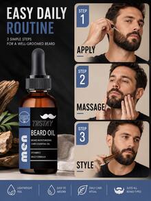 TRSTAY  Beard Oil Hydrating Lightweight Non Greasy Softens Beard Adds Shine Perfect For Daily Care Styling Relaxing Self Care Or Special Occasions - Multicolor - View 5