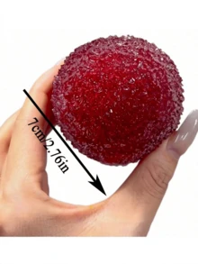 1pc Realistic Artificial Bayberry Ornament With Imitation Petal Texture, Handmade Dried Plant Craft Decor, Soft Elastic Decorative Ornament For Home Desktop Display, Party Favor, Holiday Gift Bag Filler, Birthday & Christmas Present, Indoor Decorative Artwork - Multicolor - View 3