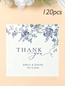 Customized Wine Bottle Tags, Customized Gift Tags, Customized Thank You Cards, Customized Clothing Tags, Customized Paper Box Tags, Customized Cards, Customized Thank You Cards, Customized Shaped Greeting Cards, For Party, Holiday, Gathering, Restaurant, Wedding, Back To School Season, Confession Season - Wedding Tag - View 107