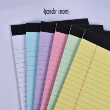 2 buah buku catatan berlubang A5, buku memo bergaris, buku memo portabel, kertas tebal, cocok untuk pelajar dan penggunaan kantor. - 203mm*127mm - View 14