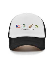 1pc DTMF Puerto Rico Printed Washed Baseball Cap, Classic Casual Vintage Soft Sweatband Adjustable Size Lightweight Sun Protection Multifunctional Dad Hat, Suitable For Outdoor Sports, Daily Wear, Party, Vacation, Perfect Gift For Friends And Family - Frog - View 15