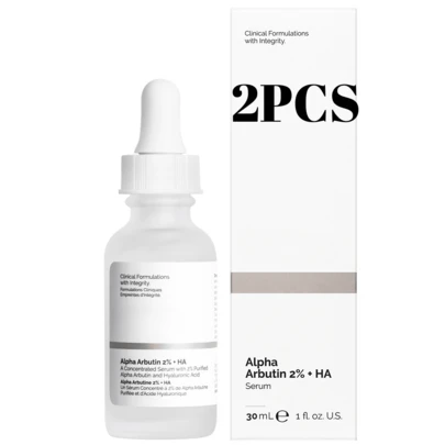 2PCS The Ordinary Sérum Alpha Arbutin 2% + HA - Crema Revitalift Día/Noche, 30mL/30g, Hidratación y Luminosidad, Regalo Navideño Ideal para Ellas, Cuidado Facial de Alta Calidad