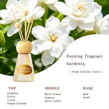 50ml Conical Bottle With Wooden Beads And Reed Diffuser Set, Cute And Compact Design. Suitable For Home Decor, Holiday Gift Giving, Can Keep Indoor Air Fresh For A Long Time. - Mustard Yellow - View 2