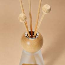 50ml Conical Bottle With Wooden Beads And Reed Diffuser Set, Cute And Compact Design. Suitable For Home Decor, Holiday Gift Giving, Can Keep Indoor Air Fresh For A Long Time. - Mustard Yellow - View 5