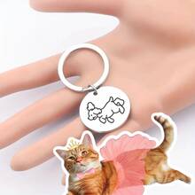 Universal Versatile Pet Collar Accessories, Practical Stainless Steel Pendant Charm, Fits Mainstream Collar Styles, Aesthetic And Functional, Daily Essential For All Cats And Dogs - Multicolor - View 10