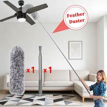 Adjustable And Bendable Microfiber Duster Iron Alloy Material - Washable, Duster 1/2/3pcs Set Bendable Duster With 100-Inch Extension Pole, For Cleaning High Ceilings, Fans, Blinds, Cobwebs, Furniture, Cars - Dust Collector - View 9