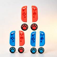 Switch 矽膠保護套 + 搖桿拇指套，矽膠保護帽，相容於：Switch/OLED 控制器，防滑、防汗、防刮，提升遊戲體驗，遊戲配件 - 查看 1