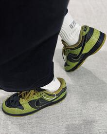 Nike Dunk Low Halloween 經典復古柔軟舒適百搭薄底防滑耐磨低筒板鞋男女同款 - 綠黑色 - 查看 9