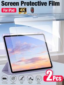 Yezodawee Protector de pantalla de vidrio templado para iPad (A16) & 10ª generación, respuesta táctil suave, anti-huellas, instalación fácil, compatible con iPad 9ª, 8ª, 7ª generación (10.2 pulgadas, 9/8/7, 2021&2020&2019) / Compatible con Apple Pencil - transparente - Ver 1