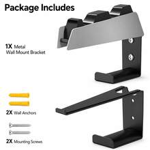 Compatible con Soporte de Pared para Estación de Carga DualSense de , Soporte de Pared de Metal Resistente para Estación de Control, Almacenamiento de Auriculares y Gestión de Cables, Organizador de Configuración de Juego Limpia - Ver 9