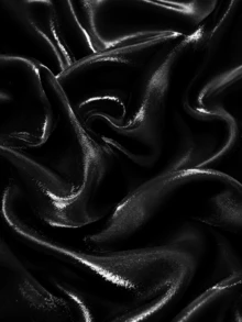 Black Glossy Silky Satin Fabric, High Gloss Polyester Satin Material, Soft Draping Suitable For Wedding Gowns, Evening Dresses, Cheongsam, Lining, Cushions, Curtains, Sewing And Crafts - 1 - View 5