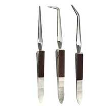 KLONKEE 2/3pcs Soldering Tweezers Set, Soldering Tweezers/Soldering Board Tool Set, Desktop Bent Nose/Pointed Nose Spring Clamp, Cross Lock Soldering Tweezers, Jewelry Tweezers With 360° Rotating Base For Jewelry Making, Soldering And Repair - Multicolor - View 11