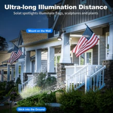 XCE 1pc/2pcs/4pcs Luces Solares Para Patio,Solar Lights Outdoor Waterproof-Outdoor Decorative LED Lights, Wireless Solar Courtyard Lights Suitable For Wedding Decoration, Gardening Supplies, And Party Decoration, Providing Multi Scene Lighting - 多色 - 查看 3