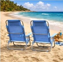 sedie da spiaggia - Blu - Visualizzare 2