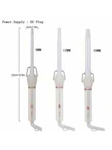 Hatteker 1pc Wool Curl Curling Iron For Women, Wave Fine Curl Egg Curl Electric Curling Wand, Small Curl Pear Blossom Hair Styling Perming Tool - White - View 3