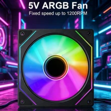 Prism 4 Pro 電腦機殼散熱風扇 12cm ARGB 無限鏡面 銅軸 低噪音運作風扇 - 查看 6