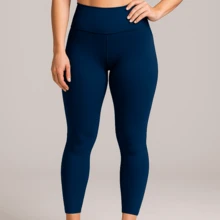 Flannel Pants For Cold Weather With Warm Lining, High Waist, Sizes S To XL. - Blue - View 2