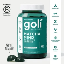 Miriyalyad Goli Matcha Mind Gummies - Green Tea Leaves Powder With Cognizin For Focus, Attention And Brain Health, Vegan, Non-GMO, Gluten-Free & Gelatin Free - 1 cái - Xem 3