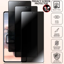 3-Pack Full Coverage Privacy Tempered Glass Screen Protector, Anti-Scratch Anti-Peeping Protective Film For Infinix, Easy Installation, No Bubbles, Easy Cleaning, Durable - Black - View 55