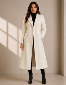 Luxury Lined Winter Jacket/Clothes Coat - 白色 - 查看 1