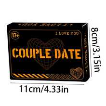 Couple Date Card Game - Intimate Conversation & Challenge Cards For Couples, Durable High-Quality Deck To Reignite Connection, Perfect Valentine's & Anniversary Gift - View 4