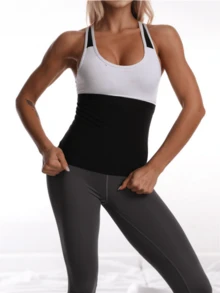 1 Pack Sweat Waist Trainer For Women, Sauna Sweat Belt, Waist Trimmer For Outdoor Sports, Yoga & Fitness - Multicolor - View 4