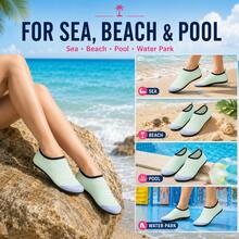 Sandalias de playa nuevas de secado rápido y transpirables en color verde-gris claro - verde menta - Ver 7