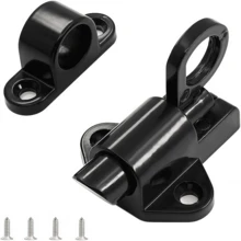 1pc Automatic Closing Latch - Spring Door Lock - Door Latch - Automatic Window Door Lock - Spring Loaded Lock Bolt (Black) - A - View 6