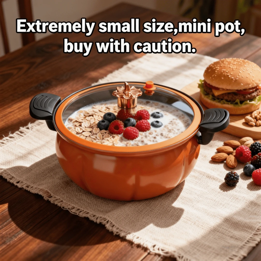 Large Capacity Saucepan With Twist-Lock Handle, Suitable For Quick Cooking, Non-Stick, Multi-Functional Cooking Pot, Cast Iron Pot, High-Quality Pot Body, Suitable For Gas Stoves, Open Flames And Induction Cookers, A Versatile Slow Cooker. - View 1
