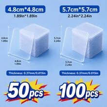 Transparent Double-Sided Adhesive Pads, Strong Removable Mounting Squares, Suitable For Photos, Posters, Wall Decor And Home Storage (Includes 1 Trial Pack) - Transparent - View 6