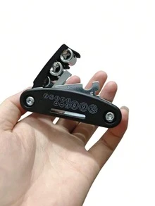 Destornillador y llave de 16 en 1 multifuncional y plegable, con mango antideslizante y diseño giratorio, duradero y conveniente para reparaciones automotrices, del hogar y en general, herramienta portátil - negro - Ver 12