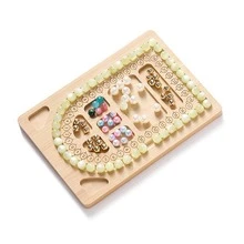 Bandeja para hacer pulseras de joyería, bandeja de tablero de cuentas DIY para joyería, almohadilla de diseño de fabricación de pulseras de estudio gratuito, organizador de joyería, joyero, arte de diamantes - Multicolor - Ver 4