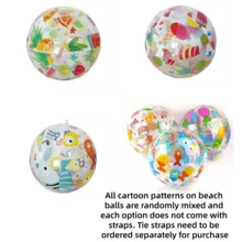 5pcs 20 Inch Inflatable Beach Balls, Large Durable Pool Toys, Perfect For Beach Party, Swimming, Outdoor Activity Decoration And More - Multicolor - View 8